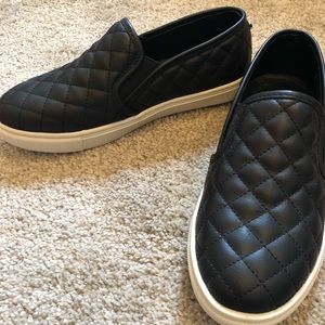 BRAND NEW Steve Madden Black Slip ons
